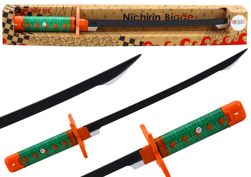 Espada samurai Nichirin verde som