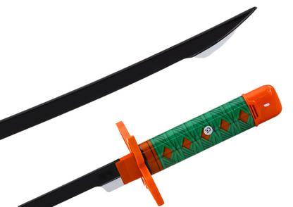 Espada samurai Nichirin verde som