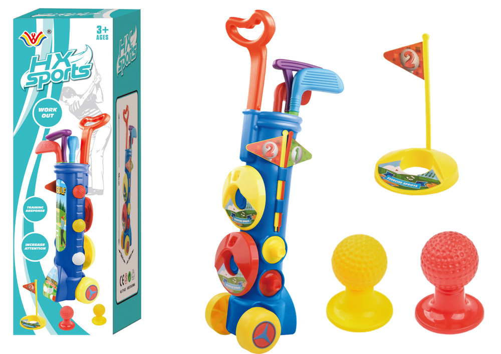 Mini golfe infantil com acessórios