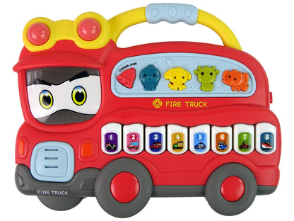Piano interativo bombeiros sons veículos