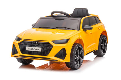 Carro elétrico Audi RS6 BRD-2118 amarelo