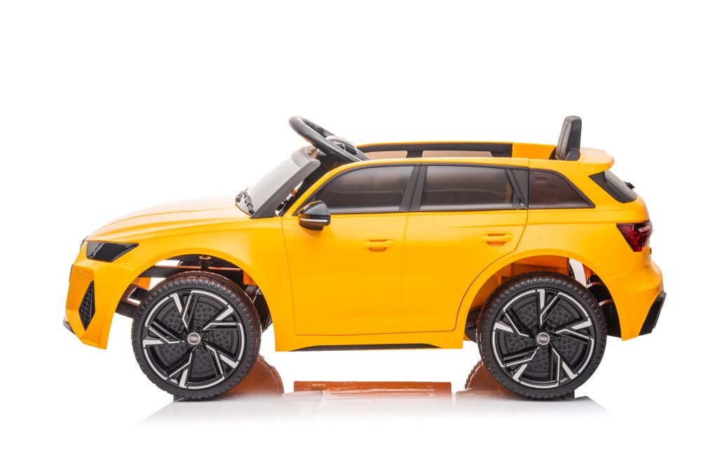 Carro elétrico Audi RS6 BRD-2118 amarelo