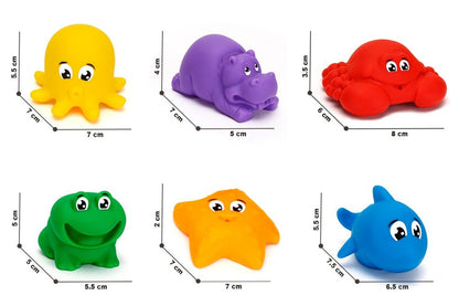 Conjunto praia areia água animais 7945