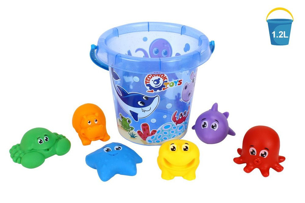 Conjunto praia areia água animais 7945