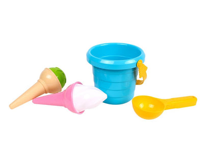 Conjunto areia gelados balde colher 5736