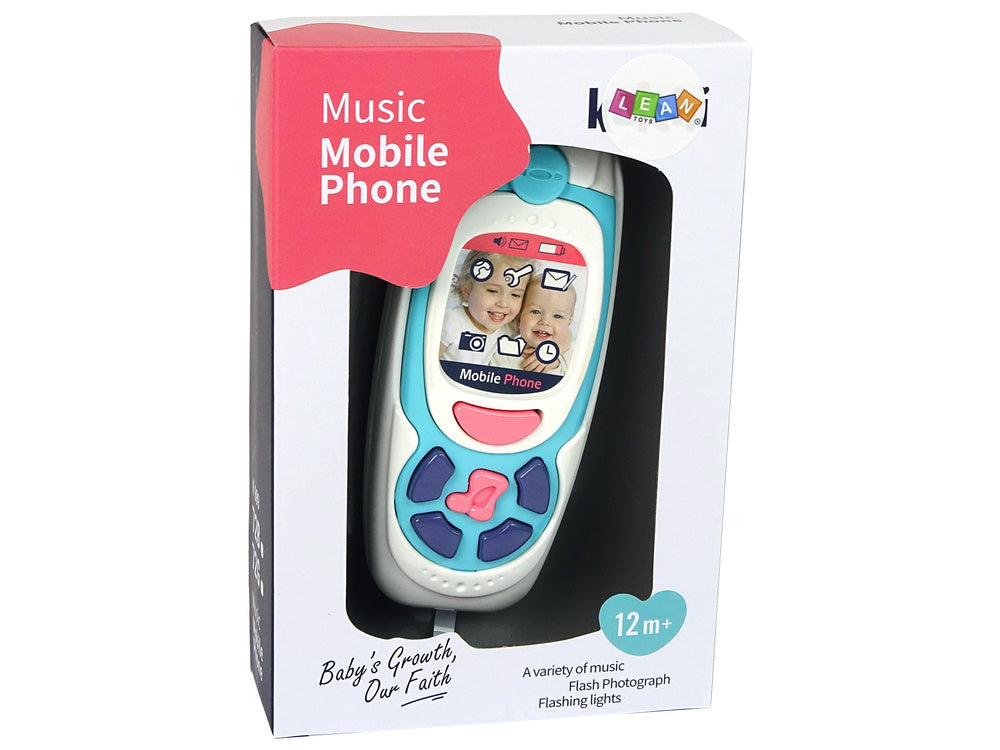 Telemóvel educativo infantil azul melodias