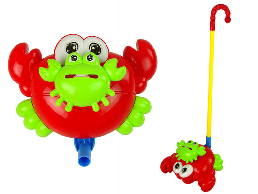 Empurrador caranguejo vermelho com som