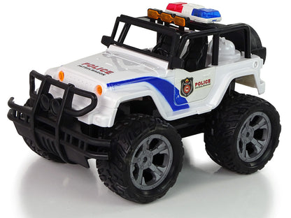 Carro telecomandado Jeep polícia portas abrir