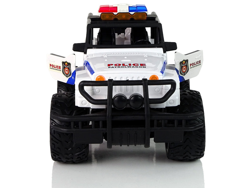 Carro telecomandado Jeep polícia portas abrir