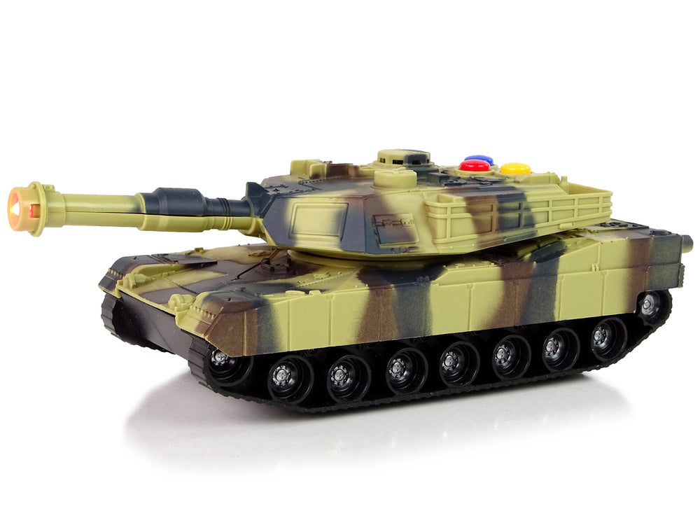 Tanque militar 1:32 camuflado som luz
