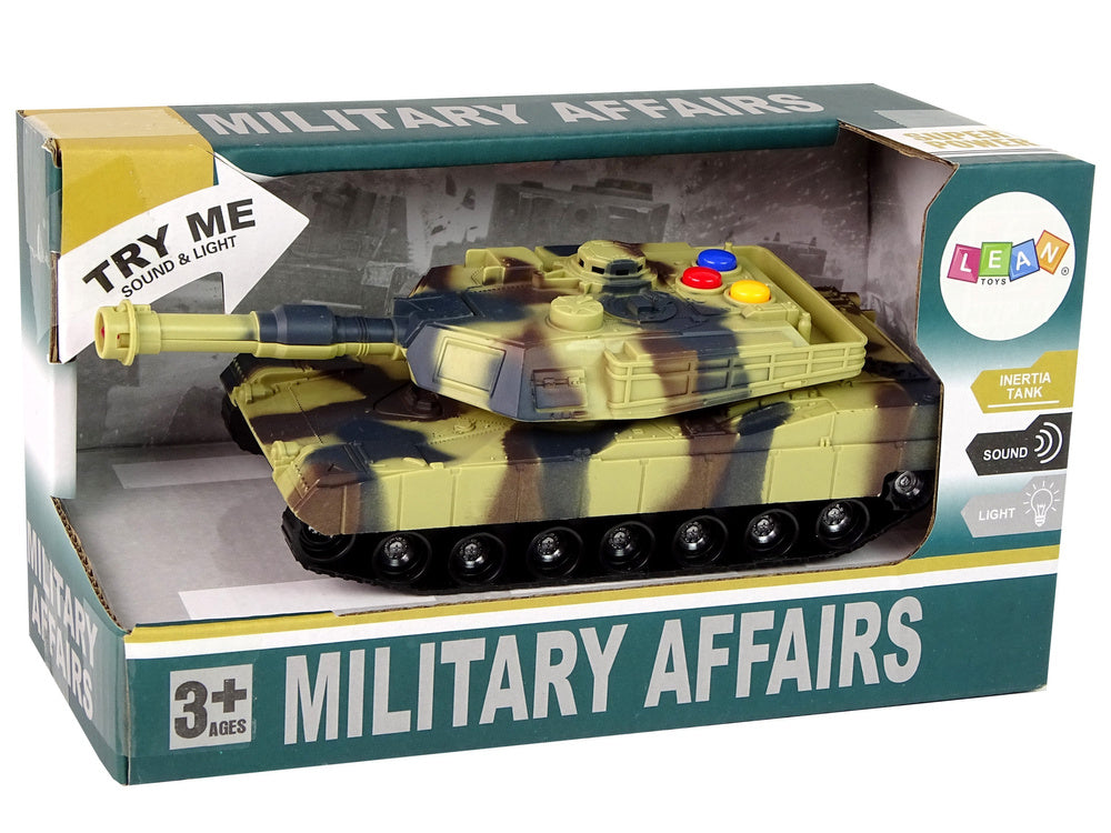 Tanque militar 1:32 camuflado som luz