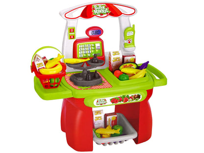 Supermercado brinquedo cesta balança produtos