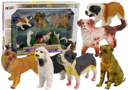 Cães várias raças 6 peças