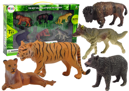 Animais floresta africana urso tigre