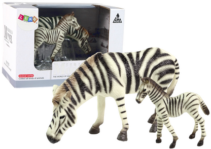 Zebra com cria 2 peças, coleção Animais do Mundo