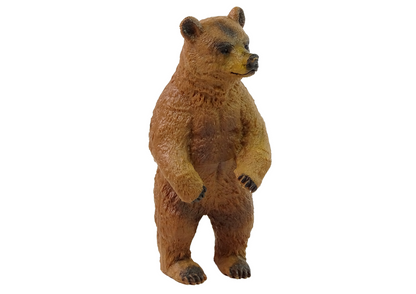 Urso Castanho em Pé, Coleção Animais do Mundo 18 cm