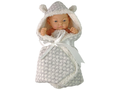 Boneco bebé cinza