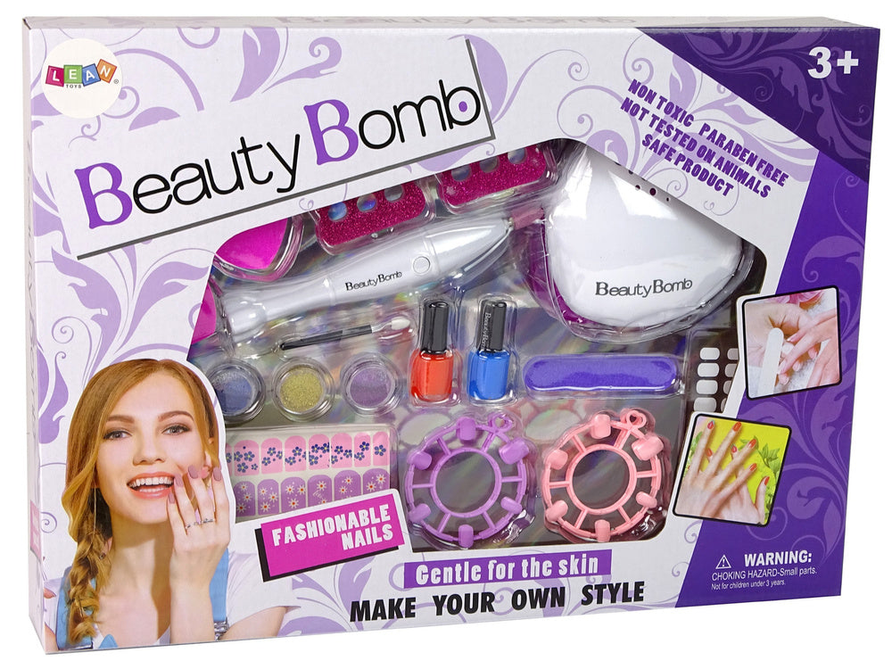 Conjunto unhas molde lâmpada lima