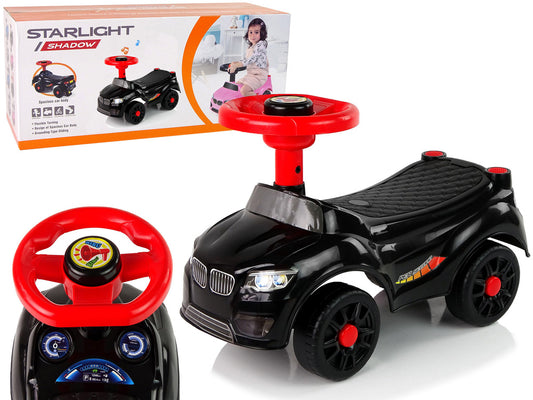 Carro ride-on QX-3399 preto buzina