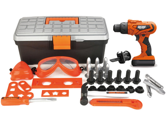 Caixa ferramentas DIY com berbequim