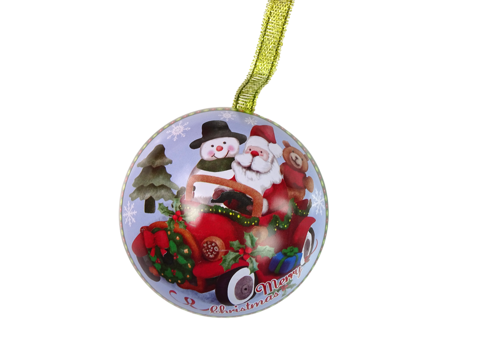 Enfeite de Natal com boneco de neve