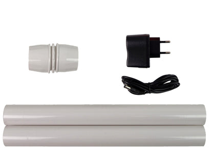 Lanterna decoração Pai Natal branco luz som