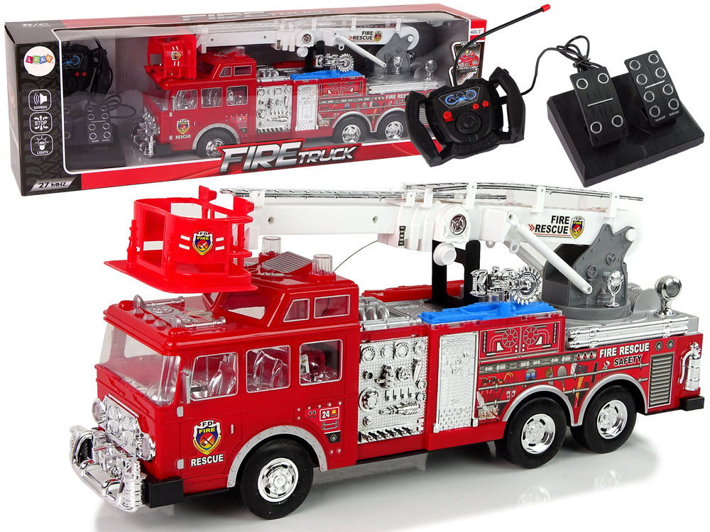Quartel bombeiros telecomandado pedal som RC
