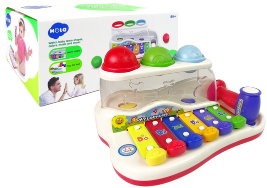 Xilofone infantil martelo bolas