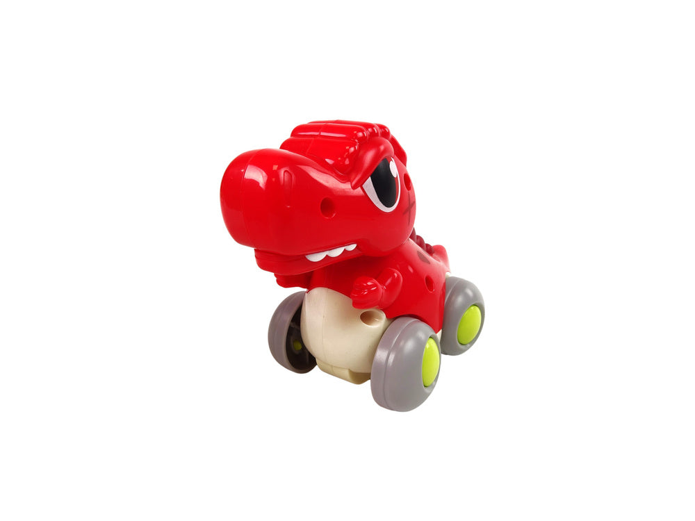 Dinossauro com rodas T-Rex vermelho