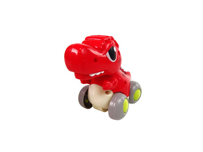 Dinossauro com rodas T-Rex vermelho