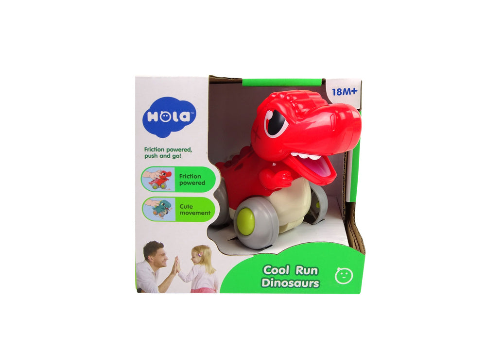 Dinossauro com rodas T-Rex vermelho