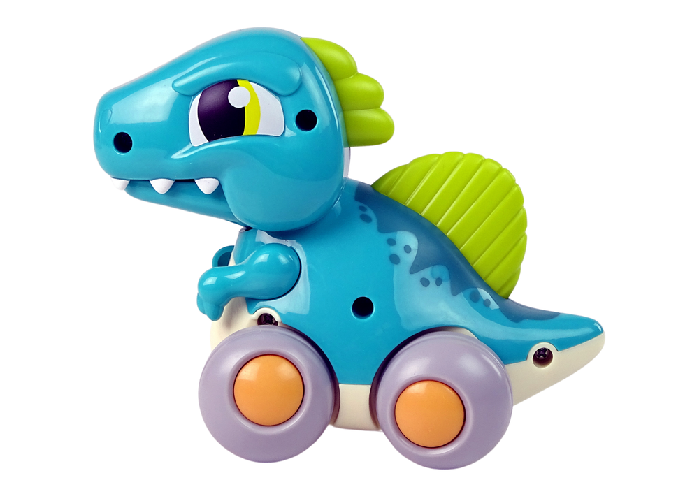 Dinossauro com rodas azul