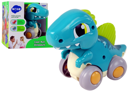 Dinossauro com rodas azul