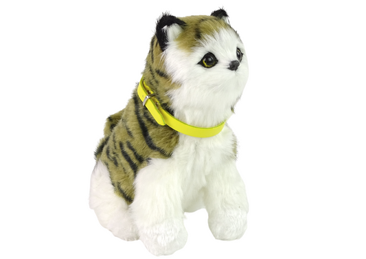 Gato de Peluche Interativo Tigrado com Funções de Toque