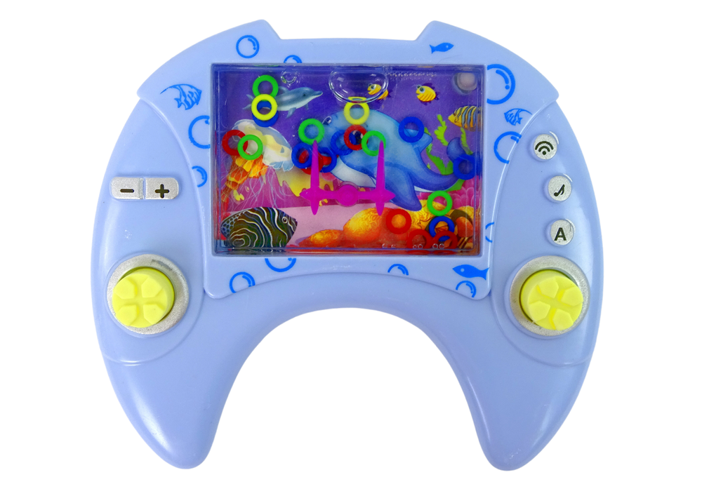 Jogo joystick mundo submarino azul