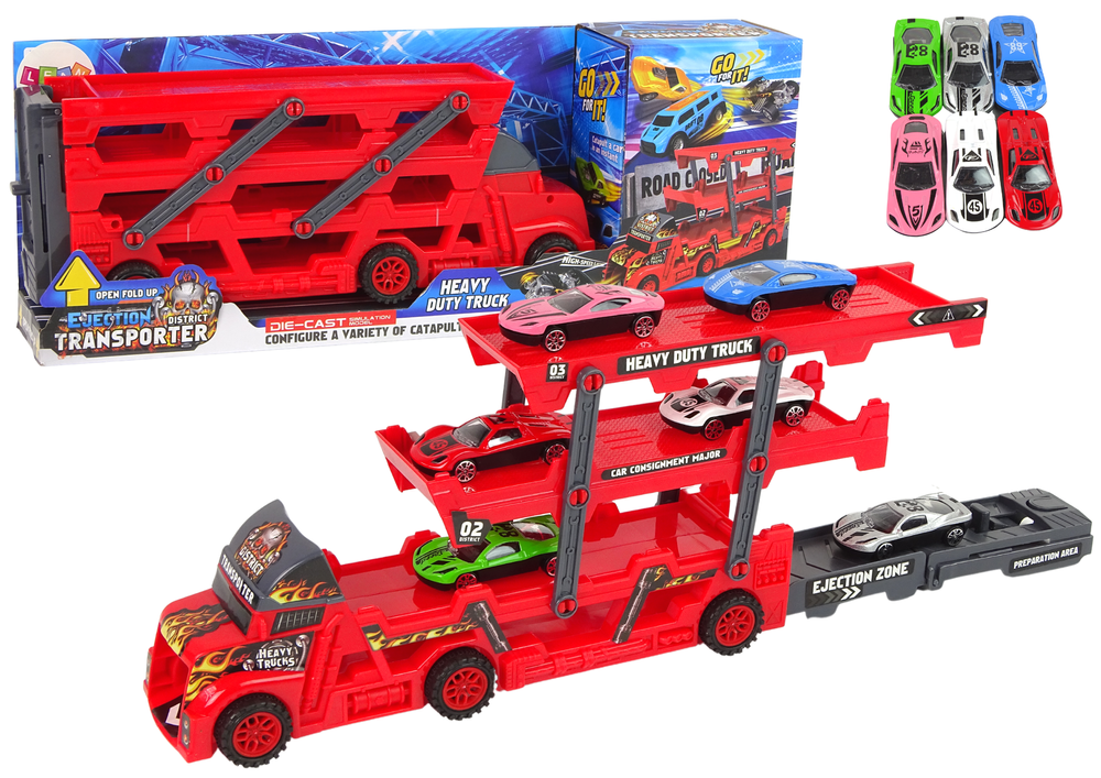 Camião porta carros 3 andares rampa