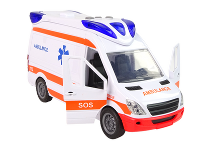 Ambulância interativa maca luz som