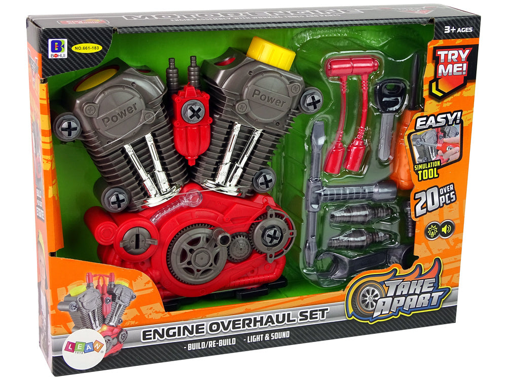 Motor carro montar luz som