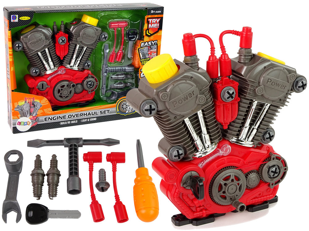 Motor carro montar luz som