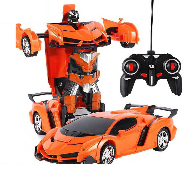 Robot transformável telecomandado laranja