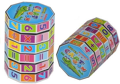 Cubo educativo matemático com números