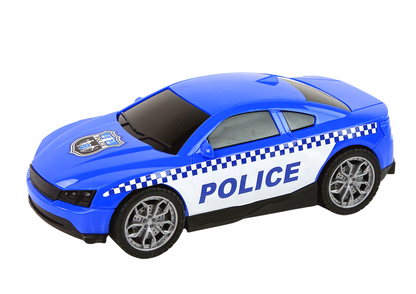 Helicóptero e carro polícia luz som