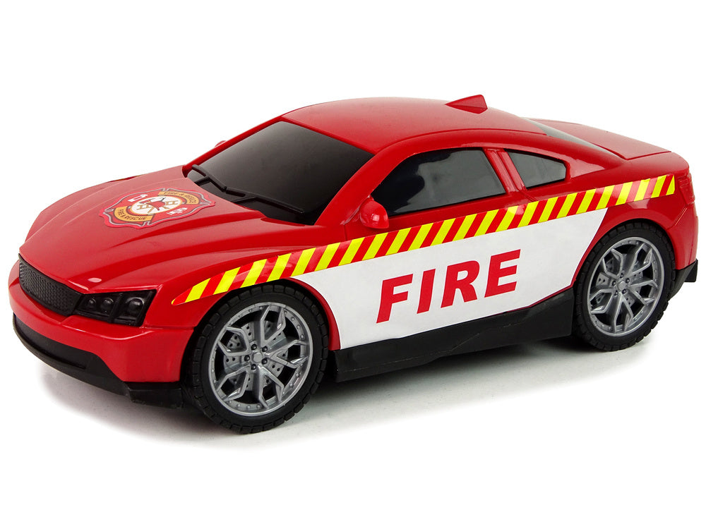 Helicóptero e carro bombeiros luz som