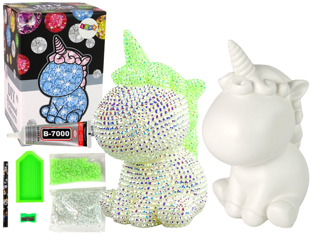 Kit criativo unicórnio diamantes verde