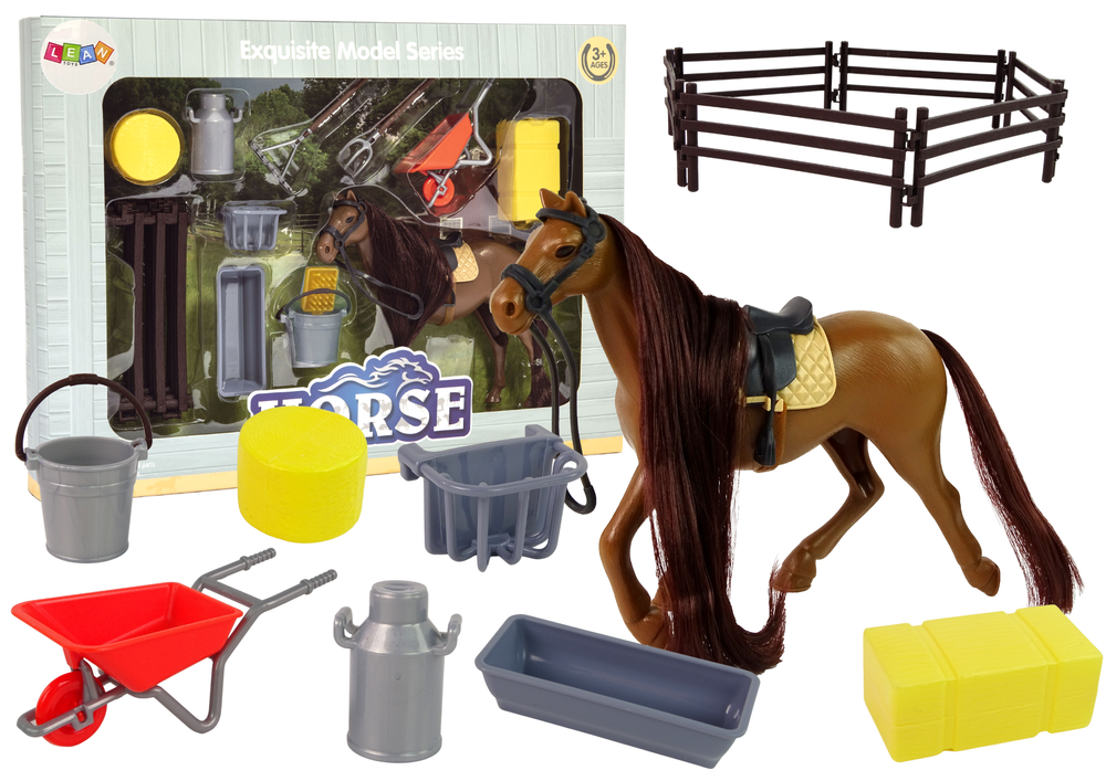 Cavalo escovar com acessórios quinta