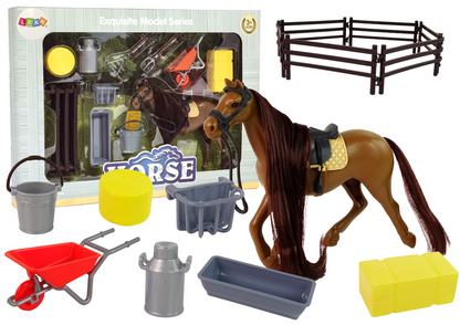 Cavalo escovar com acessórios quinta