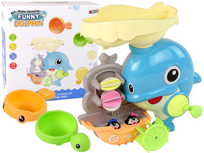 Brinquedo banho golfinho cascata água