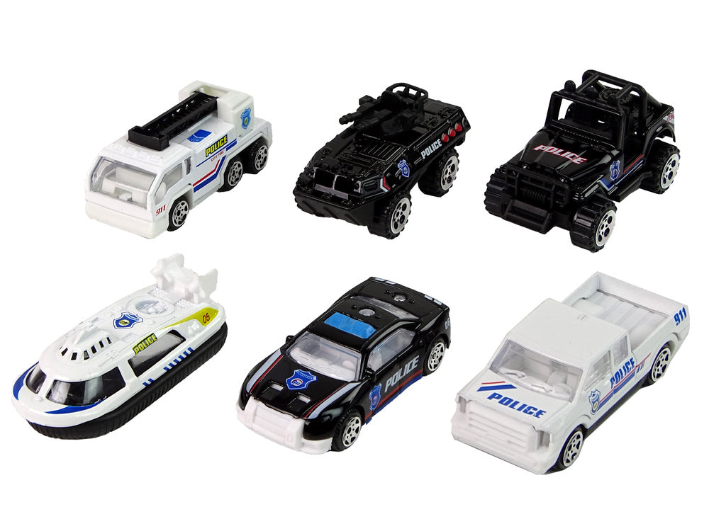 Carros polícia miniatura 1:64