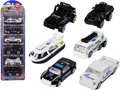 Carros polícia miniatura 1:64