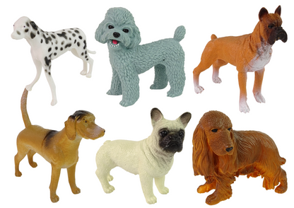 Cães 6 peças